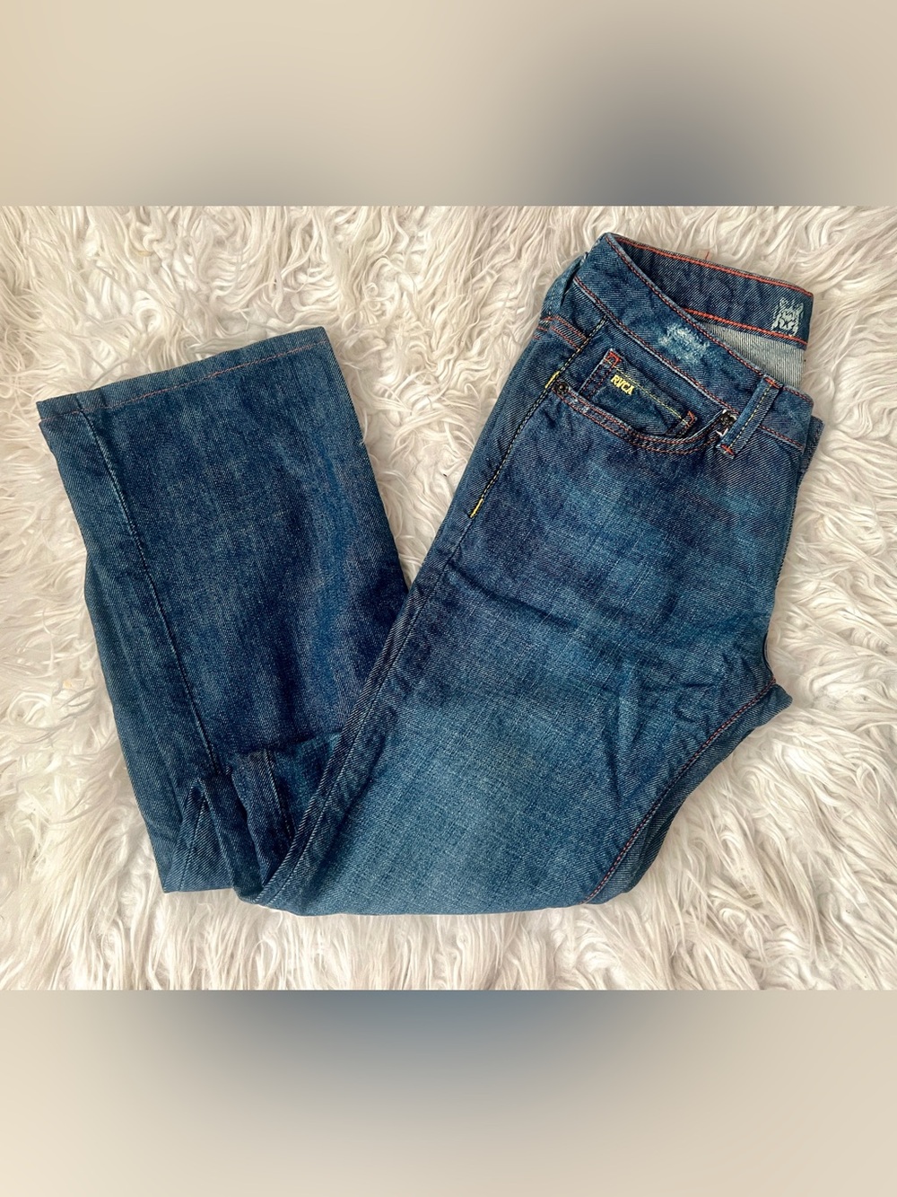 RVCA Indigo Denim with Red Stitch Detail! Sz 25!